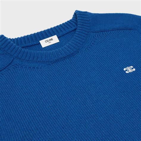 celine sweater triomphe|triomphe crew neck sweater in wool and cashmere.